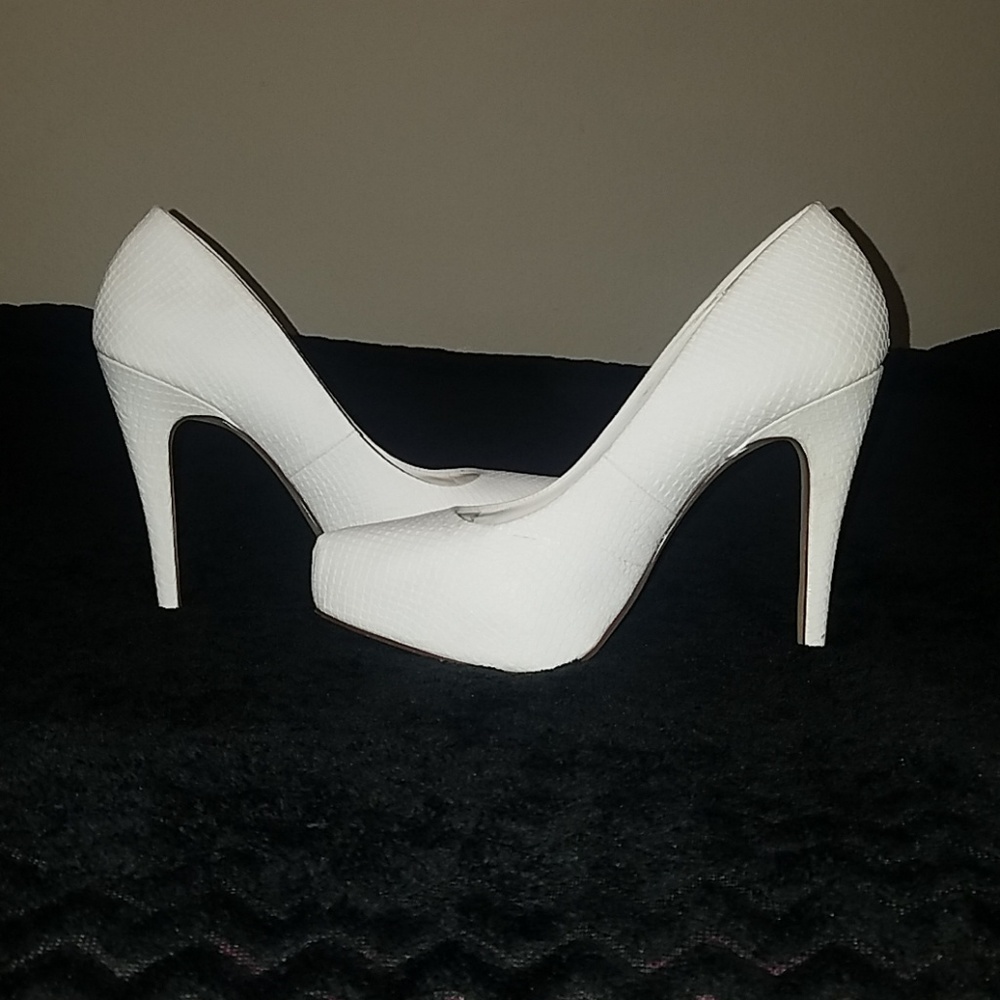 All White Heels